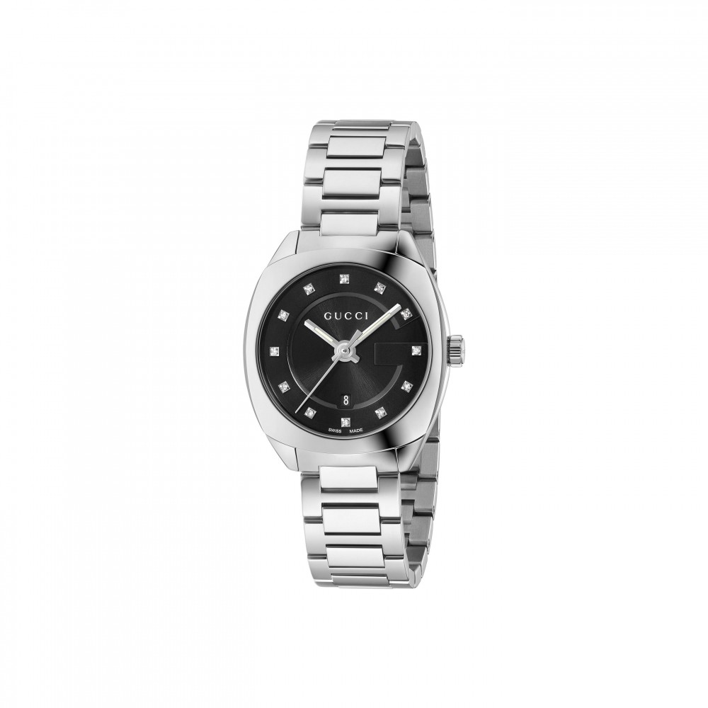 Gucci Stainless Watch with Diamond Markers