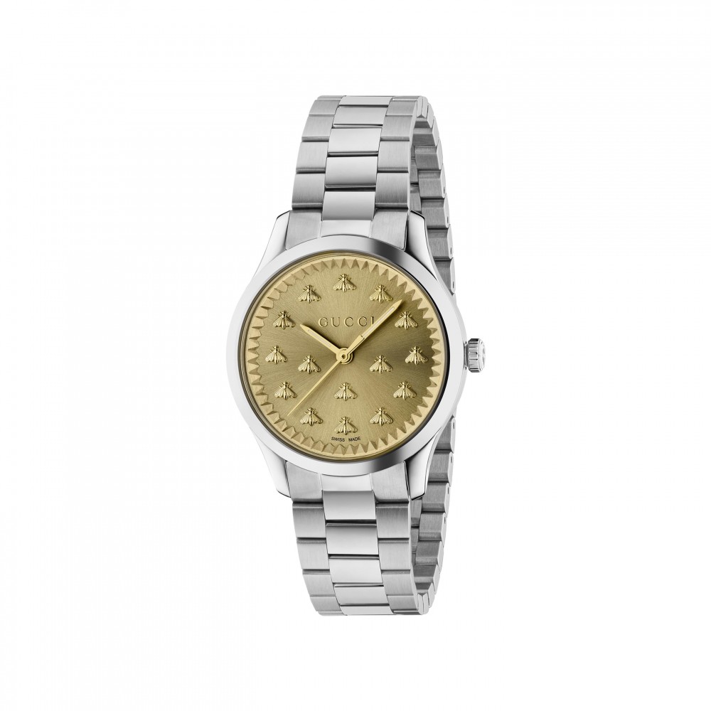 Gucci G-Timeless Multibee Quartz Watch in Yellow