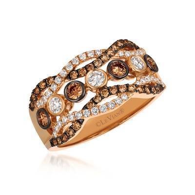 Le Vian Chocolatier Diamond Ring (3/8 ct. t.w.) in 14k Rose Gold