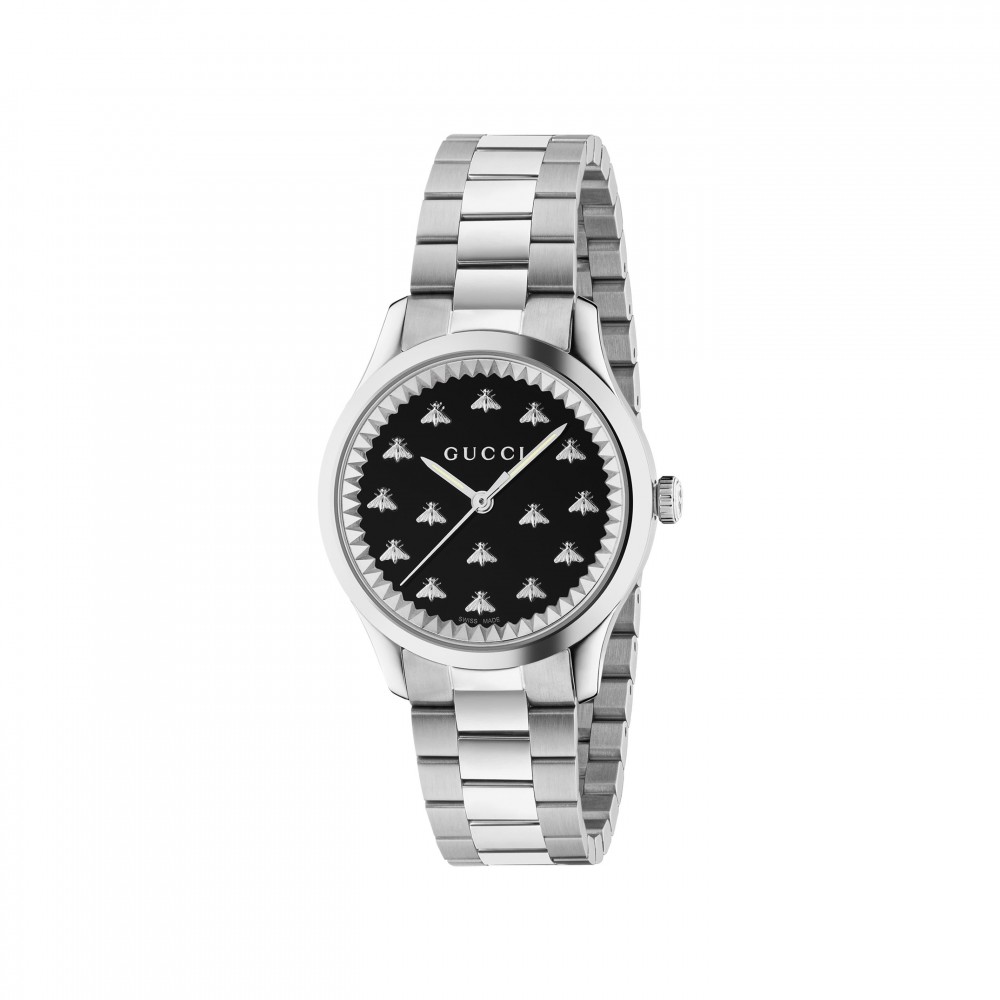 Gucci G-Timeless Multibee Quartz Watch in Black