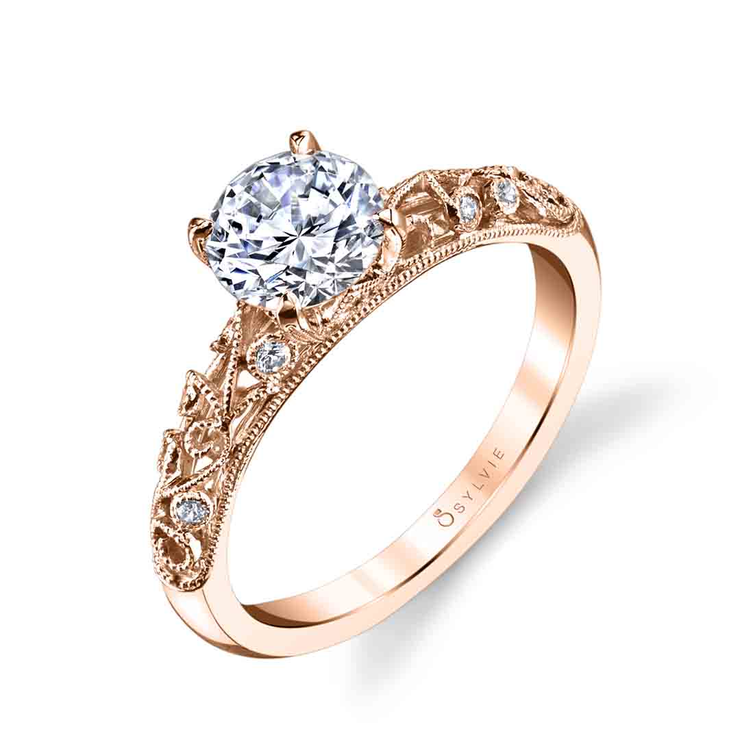 Elaina Vintage Inspired Diamond Engagement Ring | Kranich's Inc