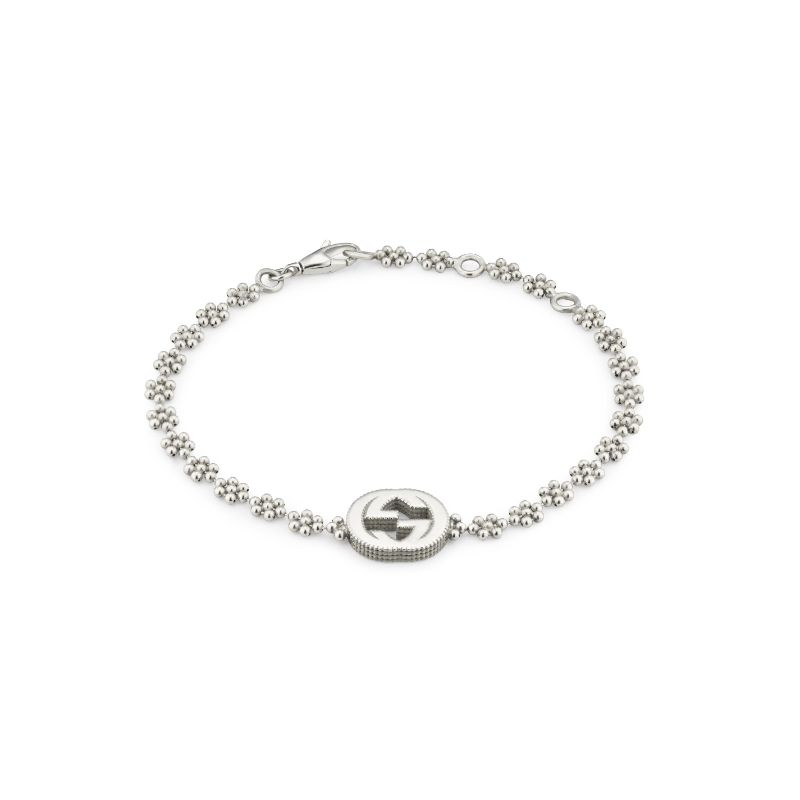 Gucci GG Rope-engraved Sterling-silver Necklace in Metallic for Men