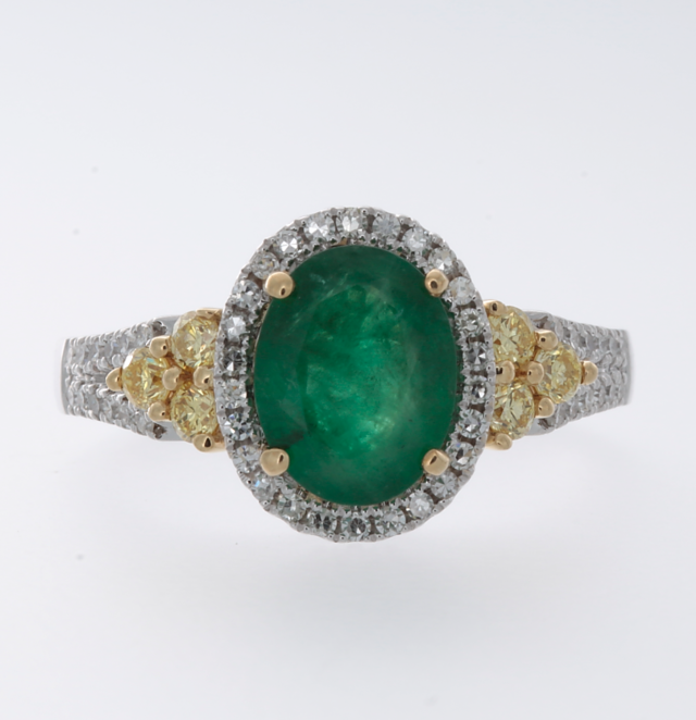 Effy Emerald Diamond Ring